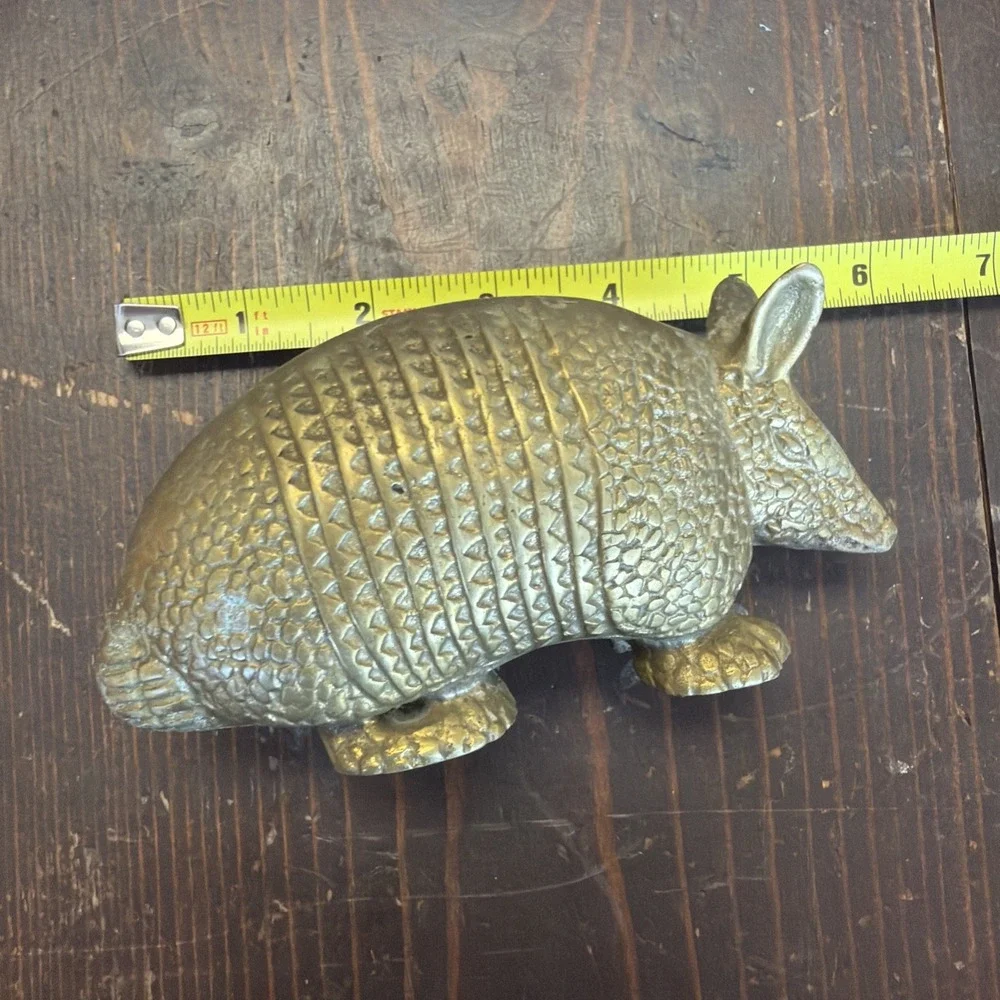 Vintage Brass Armadillo Paperweight